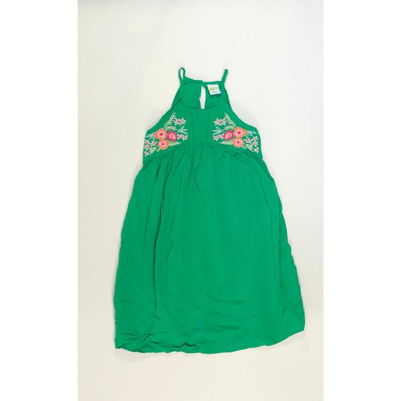 FLORAL EMBROIDERED GIRLS DRESS SIZE 5 - Picture 1 of 2